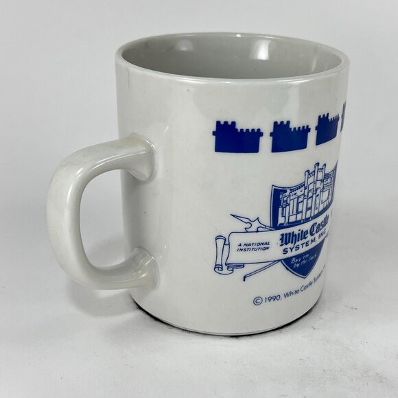 Vtg White Castle Ceramic Coffee Mug Cup 10oz Burger Restaurant Souvenir 90s - Picture 4 of 10